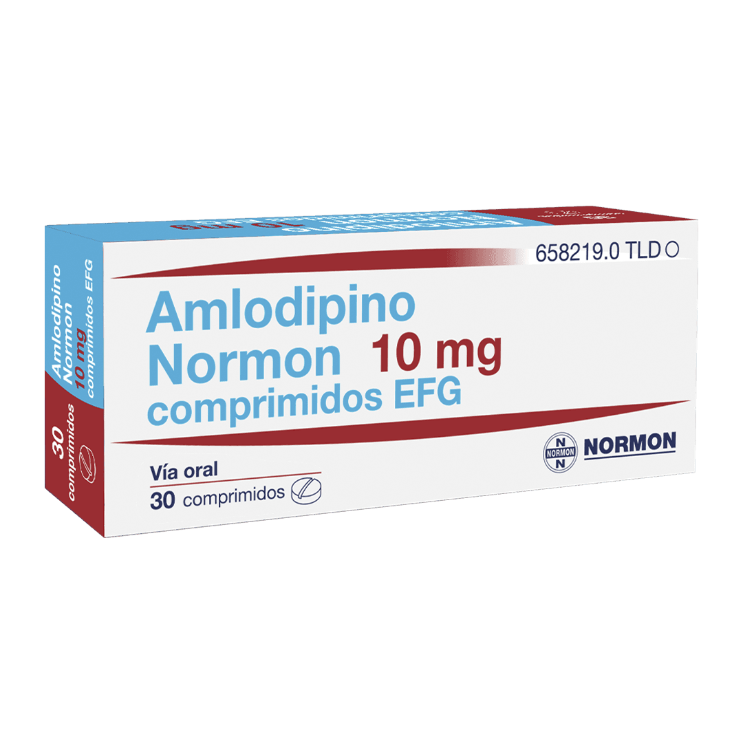 Amlodipino Normon 10 mg, 30 comprimidos EFG