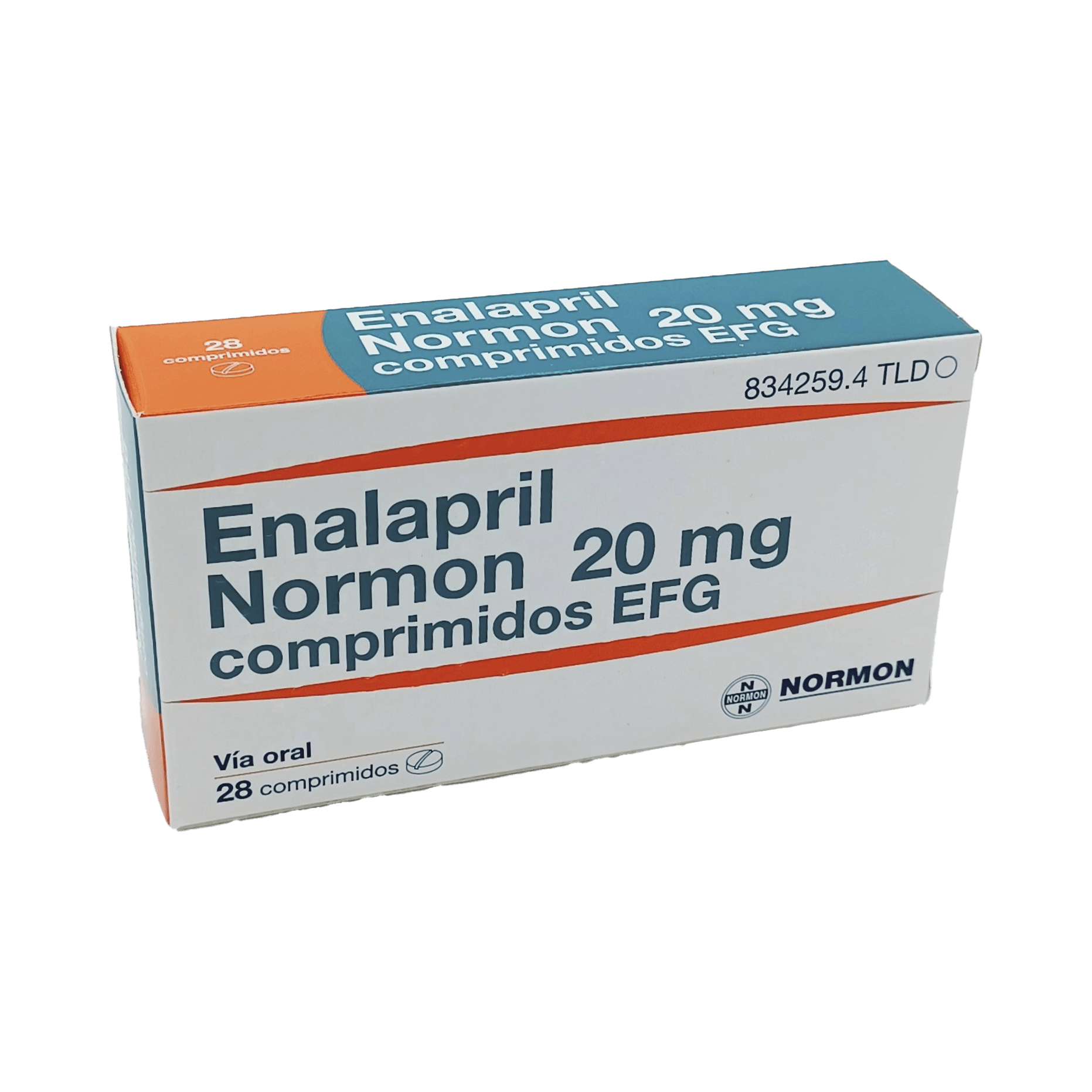 Enalapril Normon 20 mg, 30 comprimidos EFG