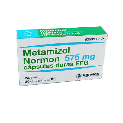 Metamizol Normon 575 mg, 20 cápsulas EFG