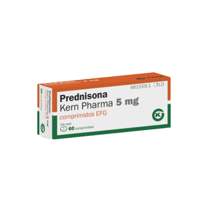 Prednisona Kern 5 mg, 30 comprimidos EFG