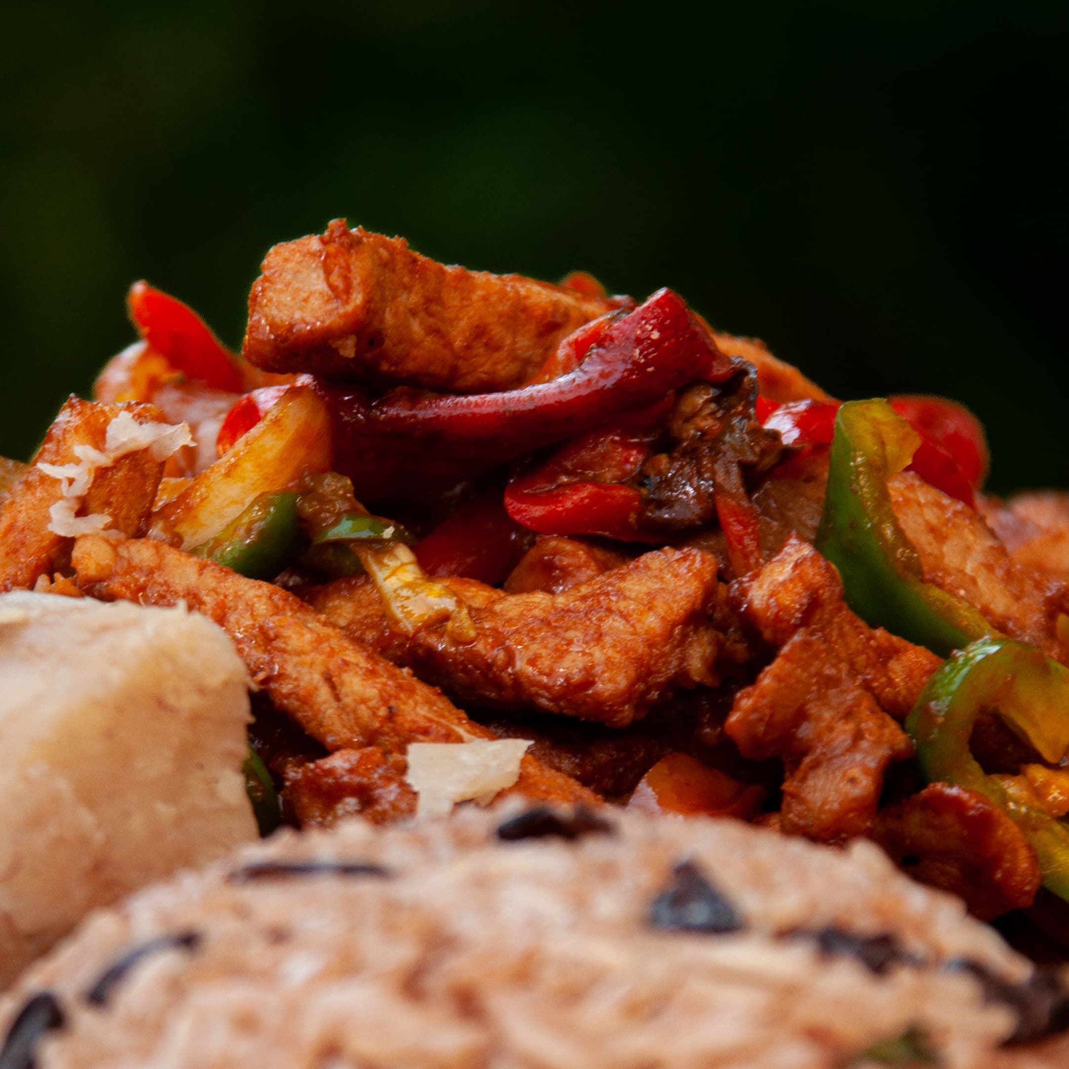 Fajitas de Cerdo + 2 guarniciones