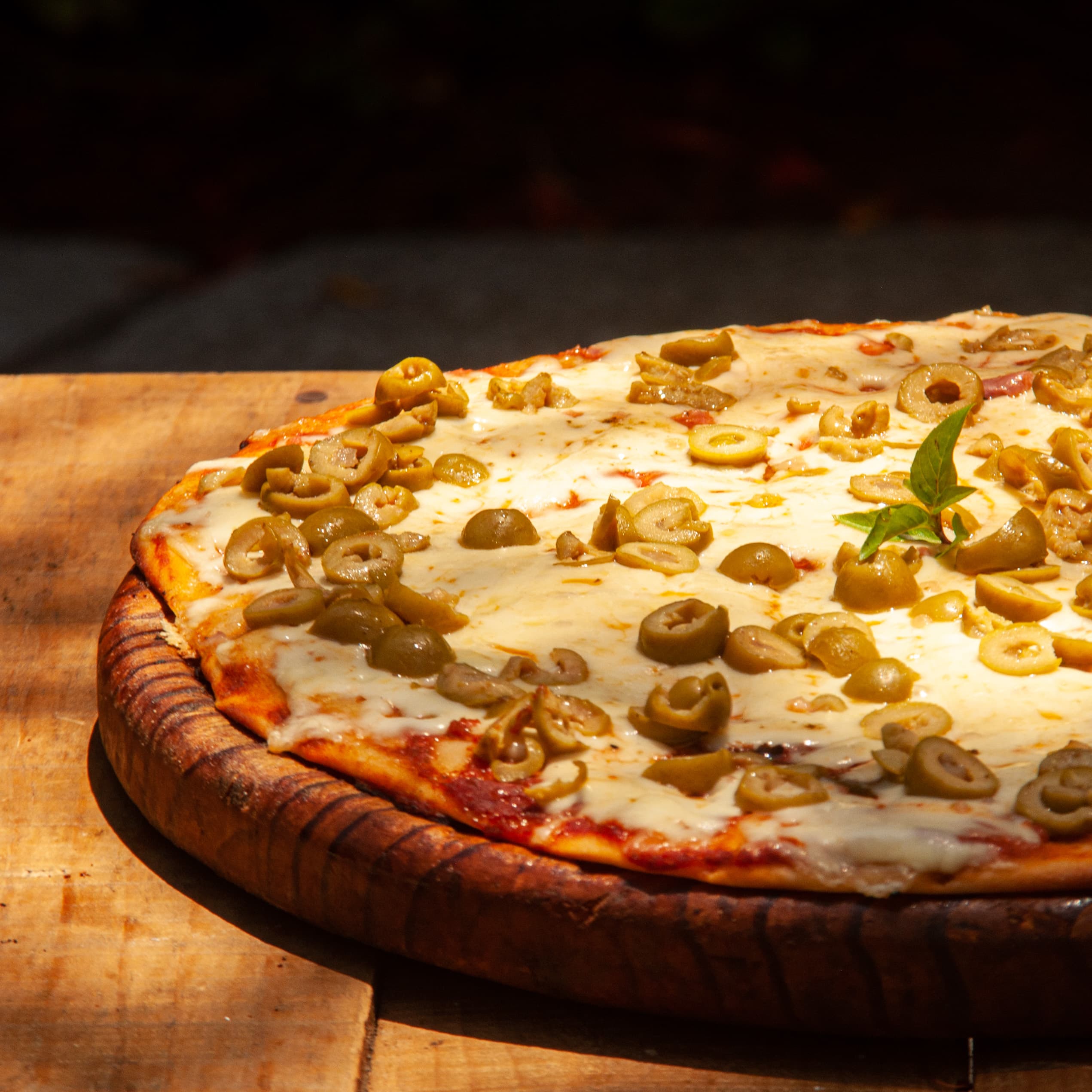 Pizza con Aceitunas