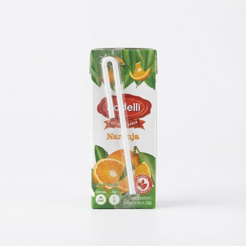 Jugo pequeño de cajita