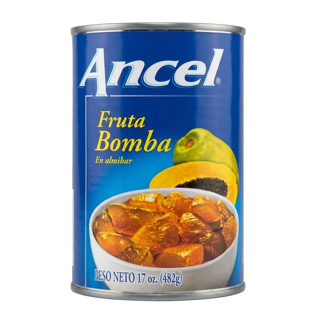Fruta bomba en almíbar ancel
